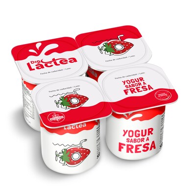 Yogur sabor fresa Dia Láctea pack 4 x 125 g - Supermercados DIA