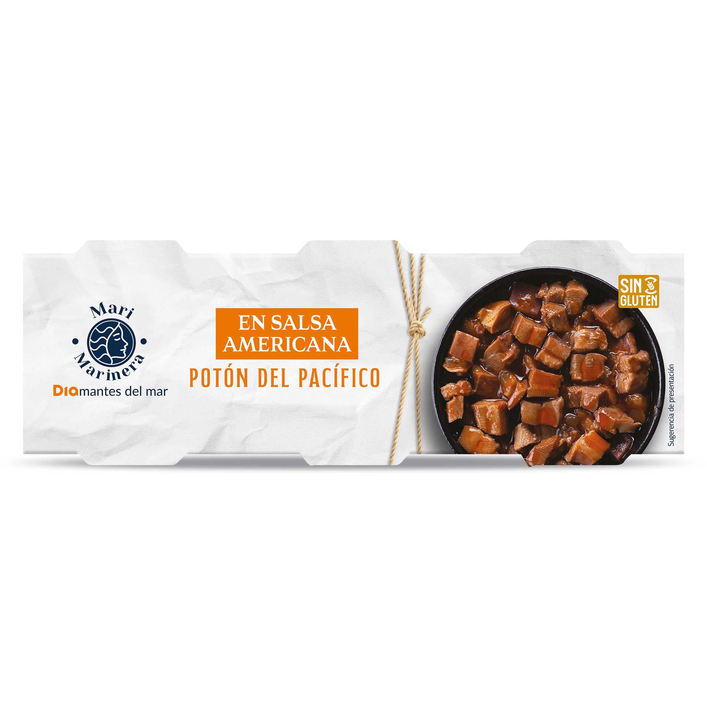 Trozos de potón en salsa americana Dia Mari Marinera 3 x 51 g