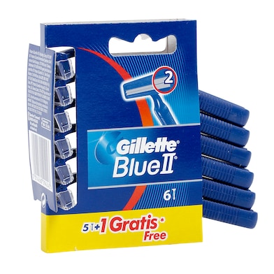 Maquinilla de afeitar desechable Gillette Blue II bolsa 5 unidades-0