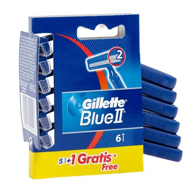 Maquinilla de afeitar desechable Gillette Blue II bolsa 5 unidades-0 Maquinilla de afeitar desechable Gillette Blue II bolsa 5 unidades-0