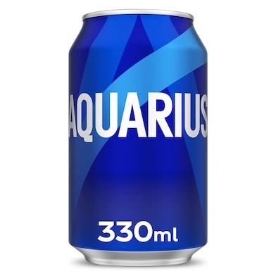 Bebida refrescante de limón Aquarius lata 330 ml-0