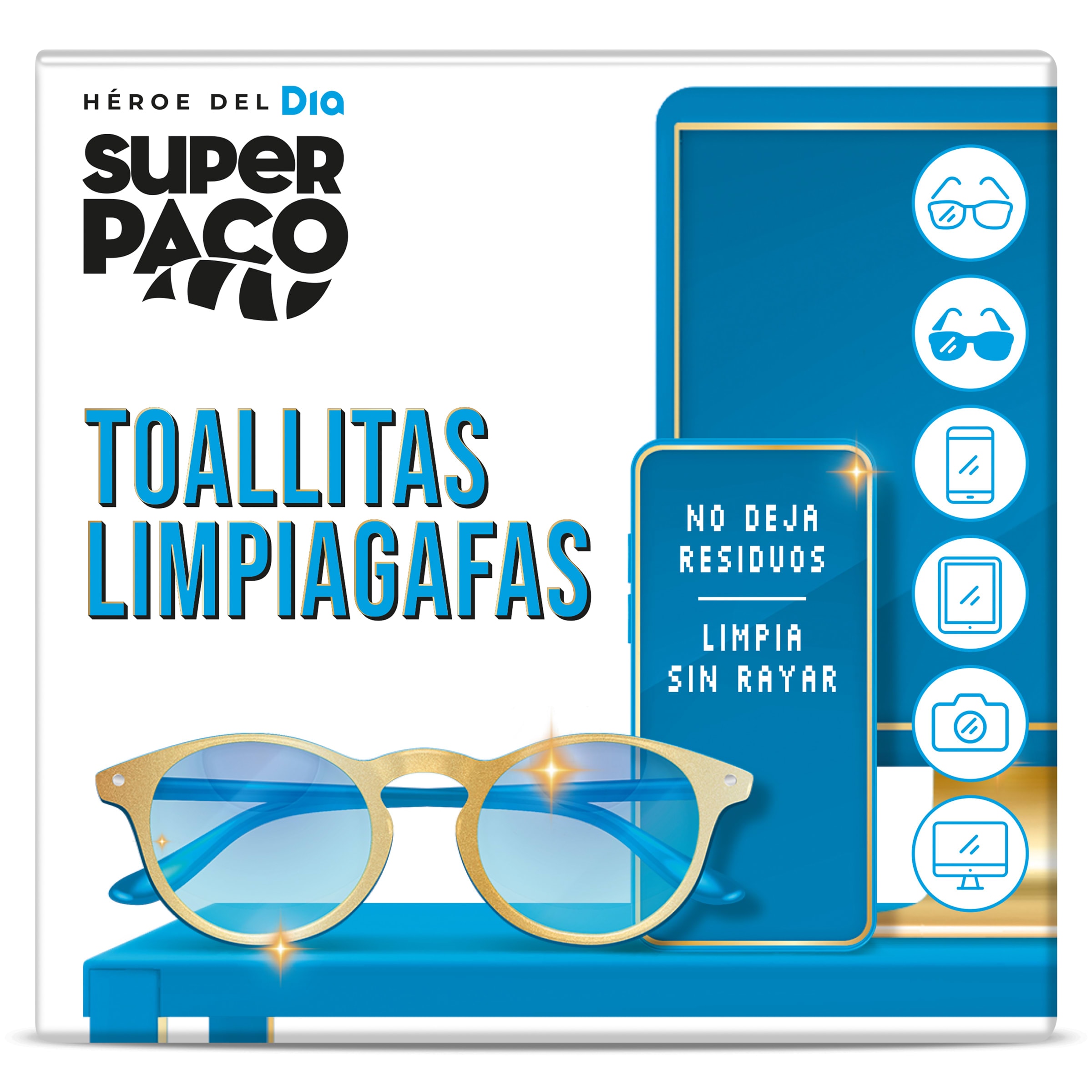 Toallitas limpiagafas Dia Super Paco 30 unidades