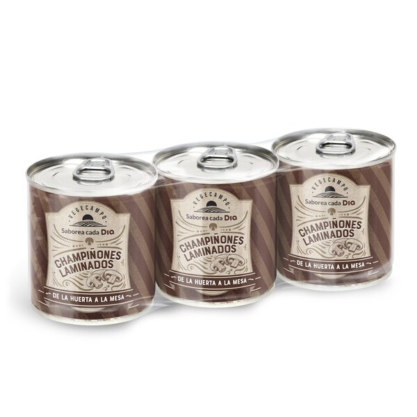 Champiñón Laminado Vegecampo Lata 3 X 105 Gr.