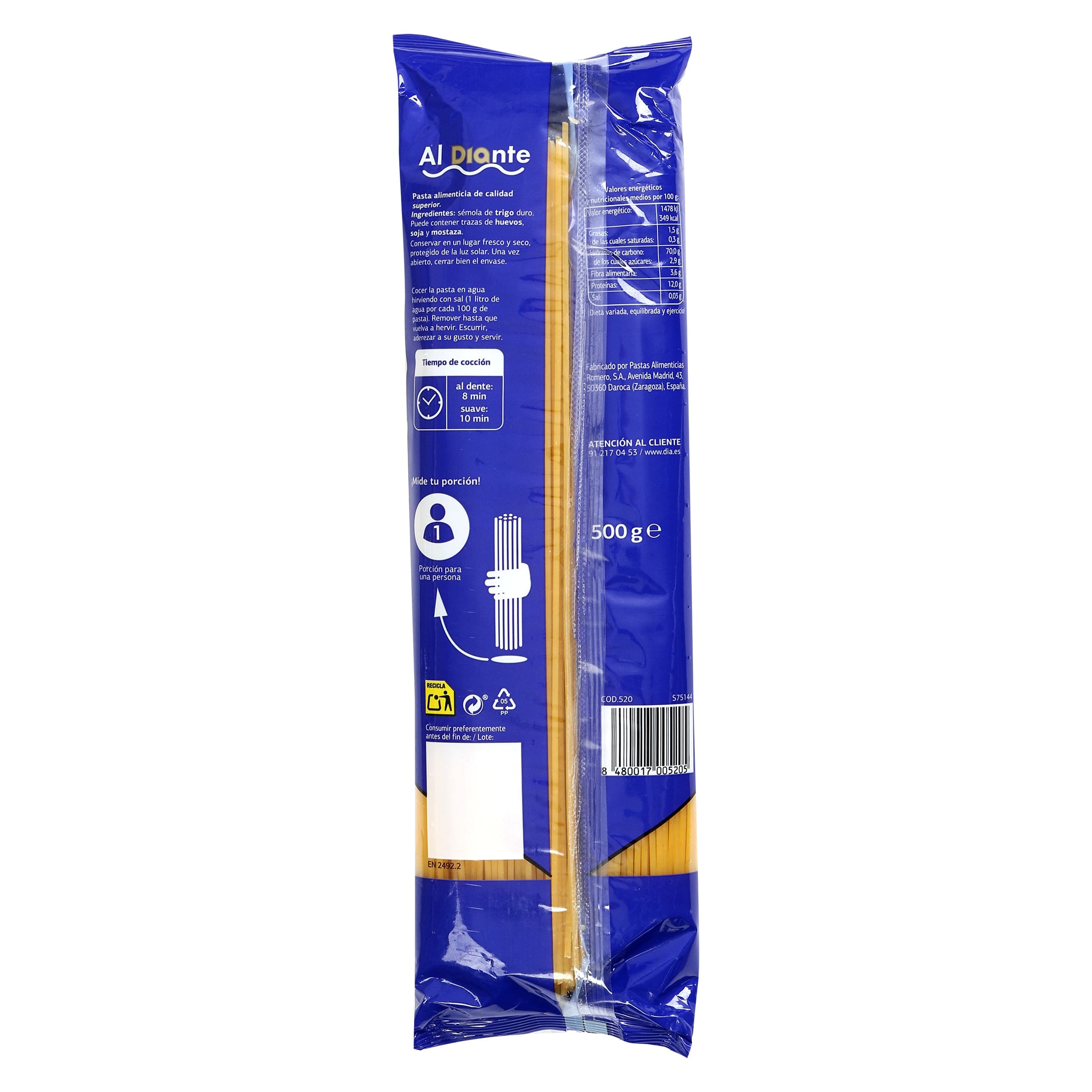 Espagueti Dia Al Diante 500 g