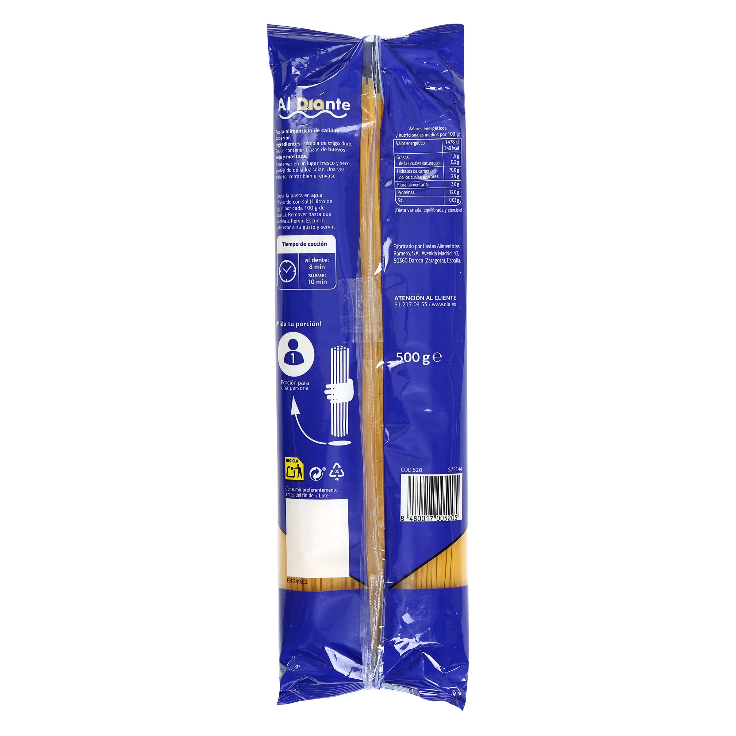Espagueti Dia Al Diante 500 g