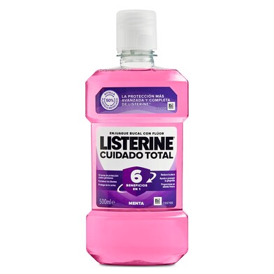 Enjuague bucal cuidado total Listerine botella 500 ml-0