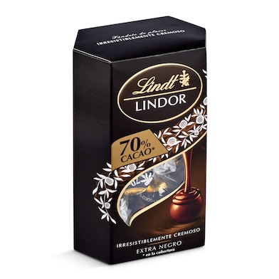 Bombones de chocolate negro Lindt Lindor estuche 200 g-0