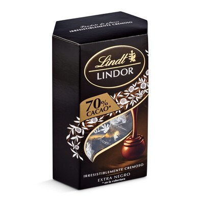 Bombones de chocolate negro Lindt Lindor caja 200 g-0