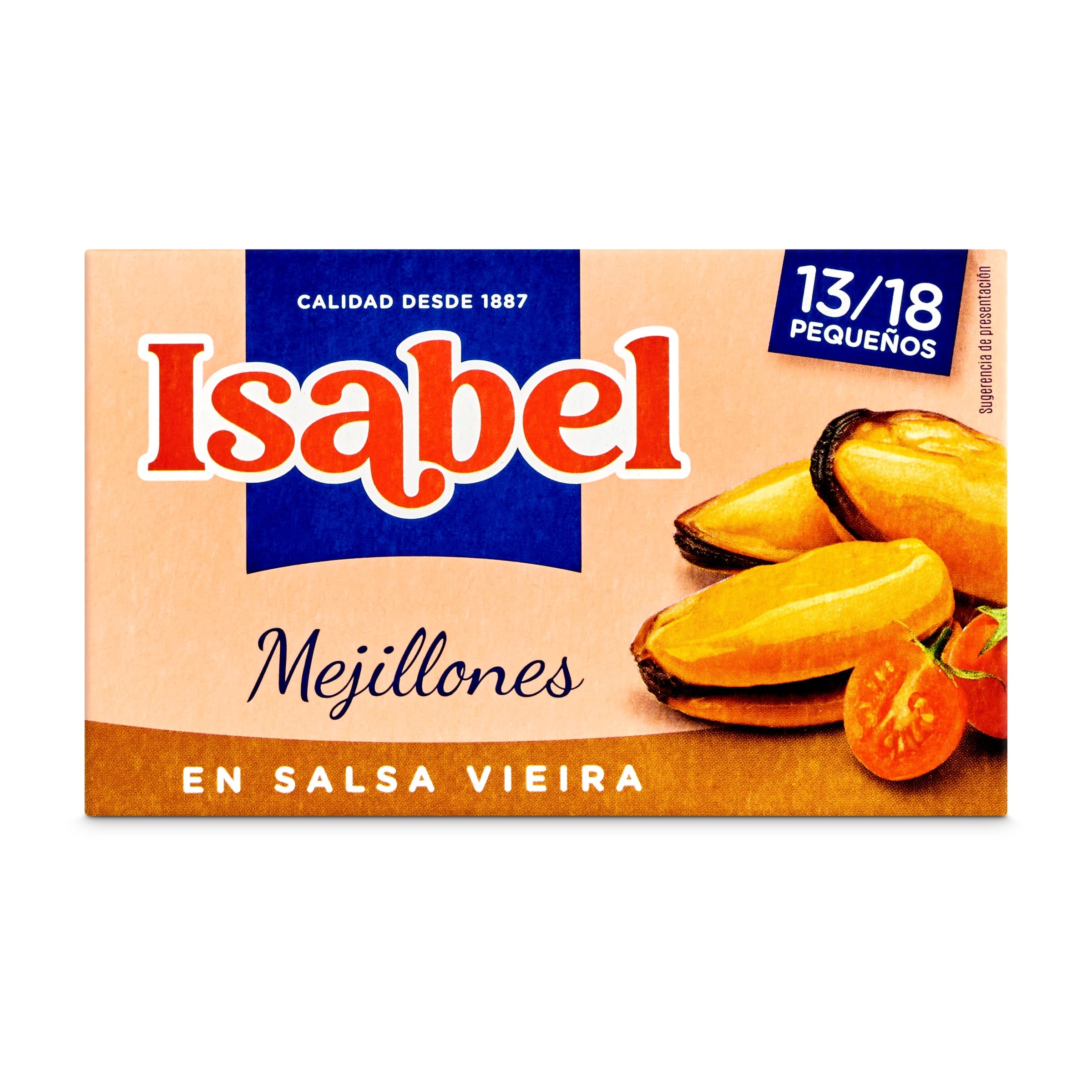 Mejillones en salsa vieira 13/18 piezas Isabel 69 g