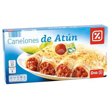Canelones de atún Dia caja 600 g-0 Canelones de atún Dia caja 600 g-0