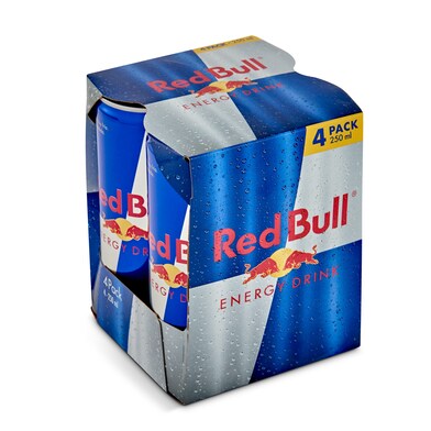 Bebida energética Red bull lata 4 x 250 ml-0