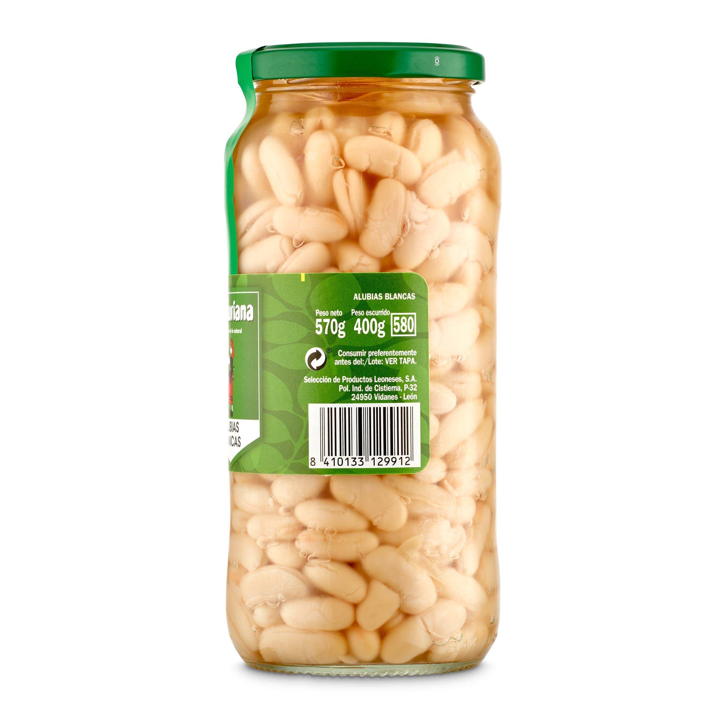 Alubias blancas cocidas La Asturiana 400 g