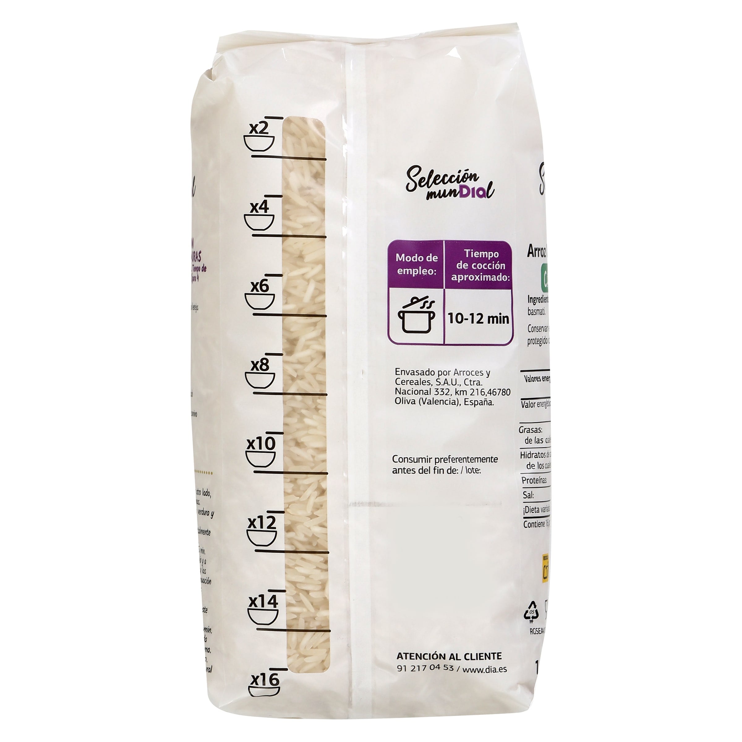 Arroz basmati Dia Selección Mundial 1 Kg