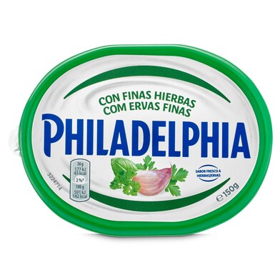 Queso de untar con finas hierbas Philadelphia tarrina 150 g-1 Queso de untar con finas hierbas Philadelphia tarrina 150 g-1