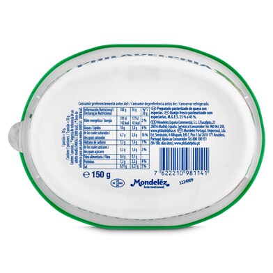 Queso de untar con finas hierbas PHILADELPHIA TARRINA 150 GR-1 Queso de untar con finas hierbas PHILADELPHIA TARRINA 150 GR-1