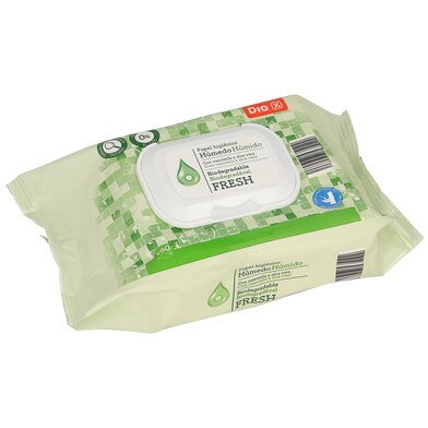 Papel higiénico húmedo fresh Dia bolsa 80 unidades-0 Papel higiénico húmedo fresh Dia bolsa 80 unidades-0