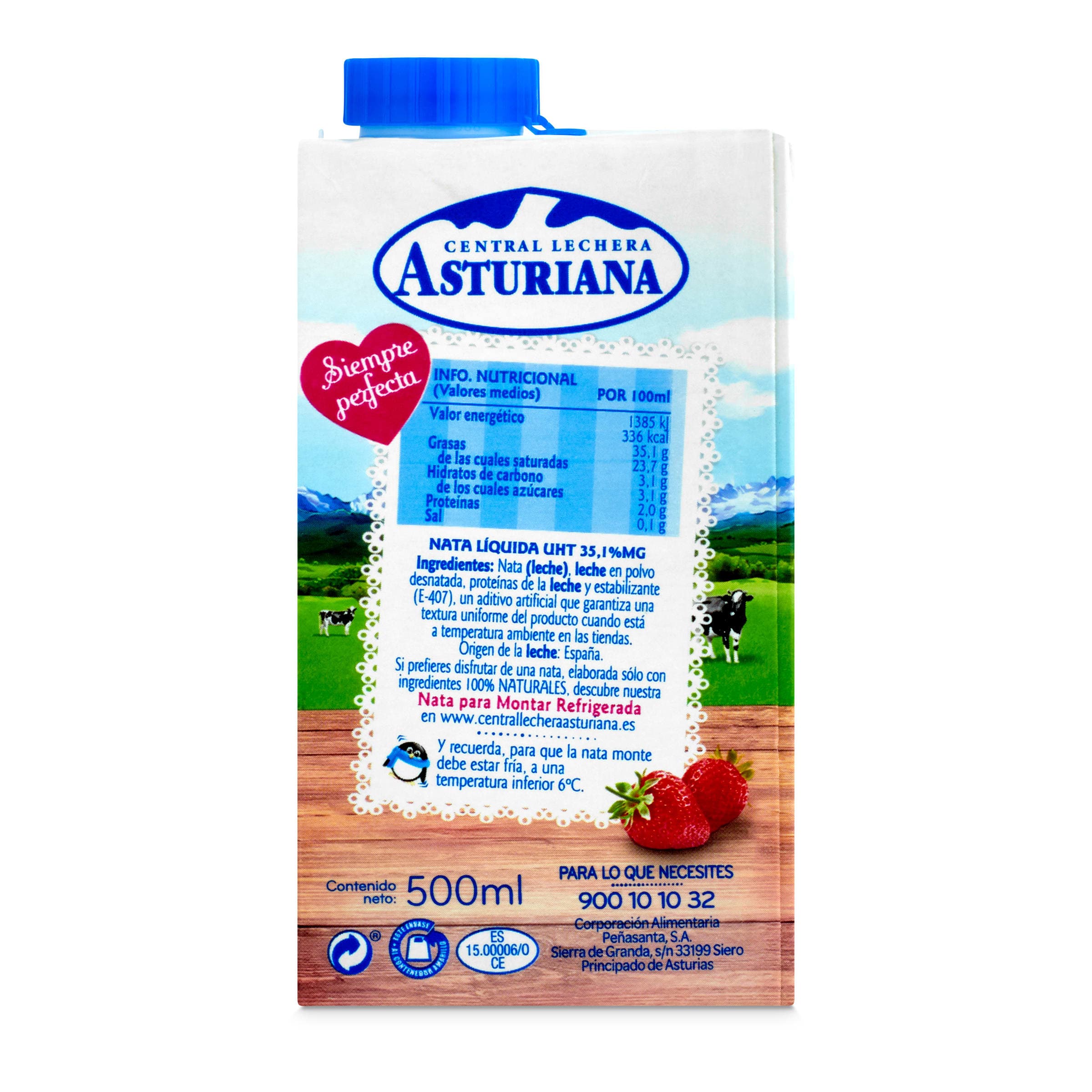 Nata para montar Asturiana 500 ml