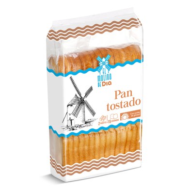 Pan tostado normal El molino de Dia bolsa 270 g-0 Pan tostado normal El molino de Dia bolsa 270 g-0