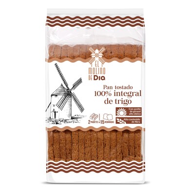 Pan tostado integral El molino de Dia bolsa 270 g-1 Pan tostado integral El molino de Dia bolsa 270 g-1