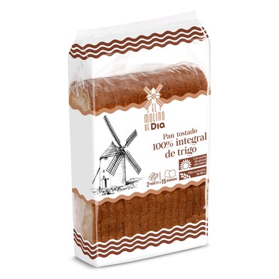 Pan tostado integral El molino de Dia bolsa 270 g-0 Pan tostado integral El molino de Dia bolsa 270 g-0