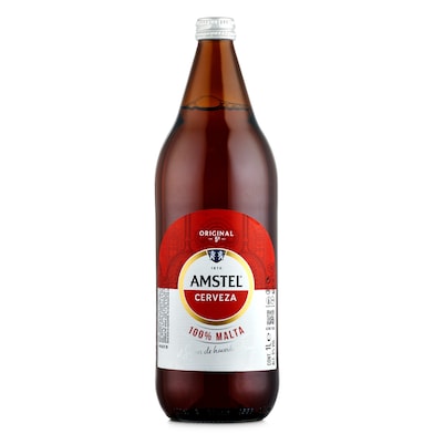 Cerveza Amstel botella 1 l-0