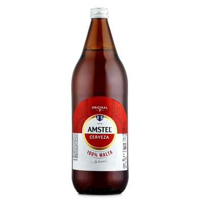 Cerveza Amstel botella 1 l-0 Cerveza Amstel botella 1 l-0