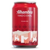 Cerveza tradicional Alhambra lata 33 cl