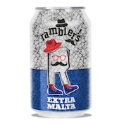 Cerveza extra malta Ramblers lata 33 cl