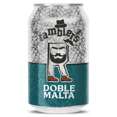 Cerveza doble malta Ramblers lata 33 cl