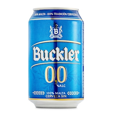 Cerveza 0,0% alcohol Buckler lata 33 cl-0
