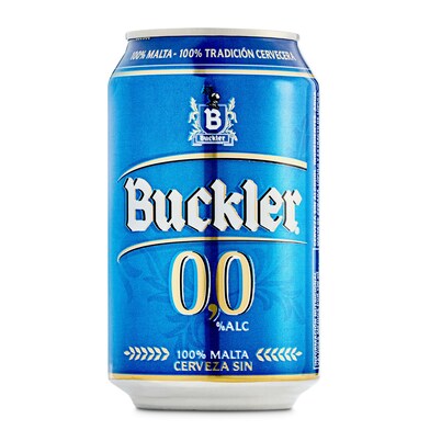 Cerveza 0,0% alcohol Buckler lata 33 cl-0