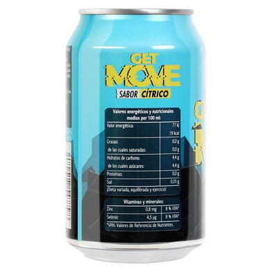 Bebida refrescante aromatizada cítrico Get move lata 330 ml-1 Bebida refrescante aromatizada cítrico Get move lata 330 ml-1
