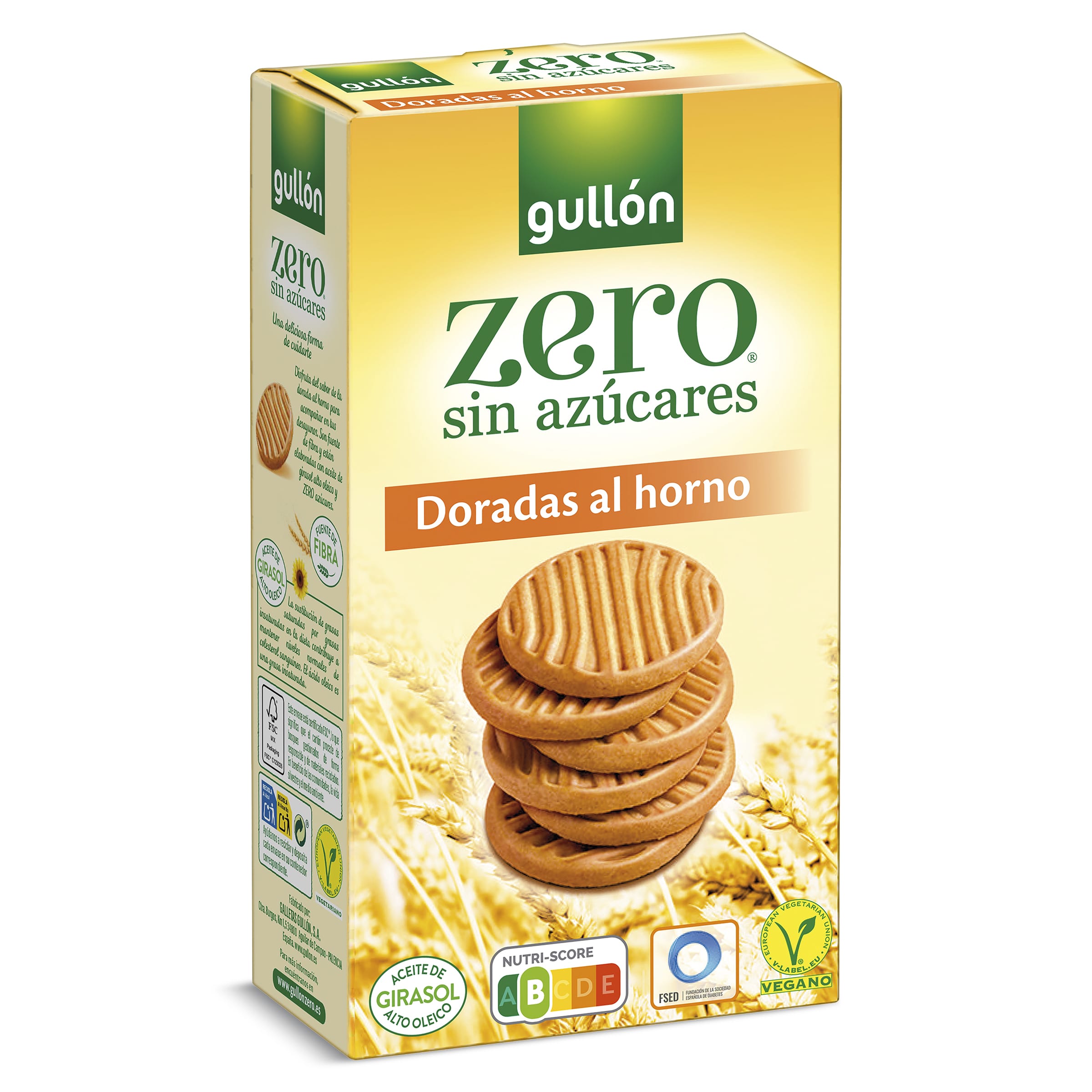 Galletas de fibra sin azúcares paquete 170 g · GULLON ZERO · Supermercado  El Corte Inglés El Corte Inglés