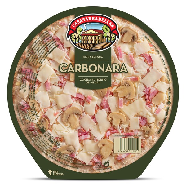 Pizza Carbonara Casa Tarradellas Envase 400 Gr.