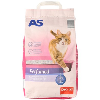 Arena perfumada para gatos As Dia bolsa 5 Kg-0