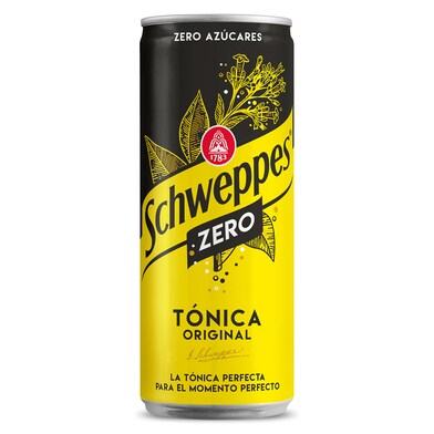 Tónica zero Schweppes lata 33 cl-0 Tónica zero Schweppes lata 33 cl-0