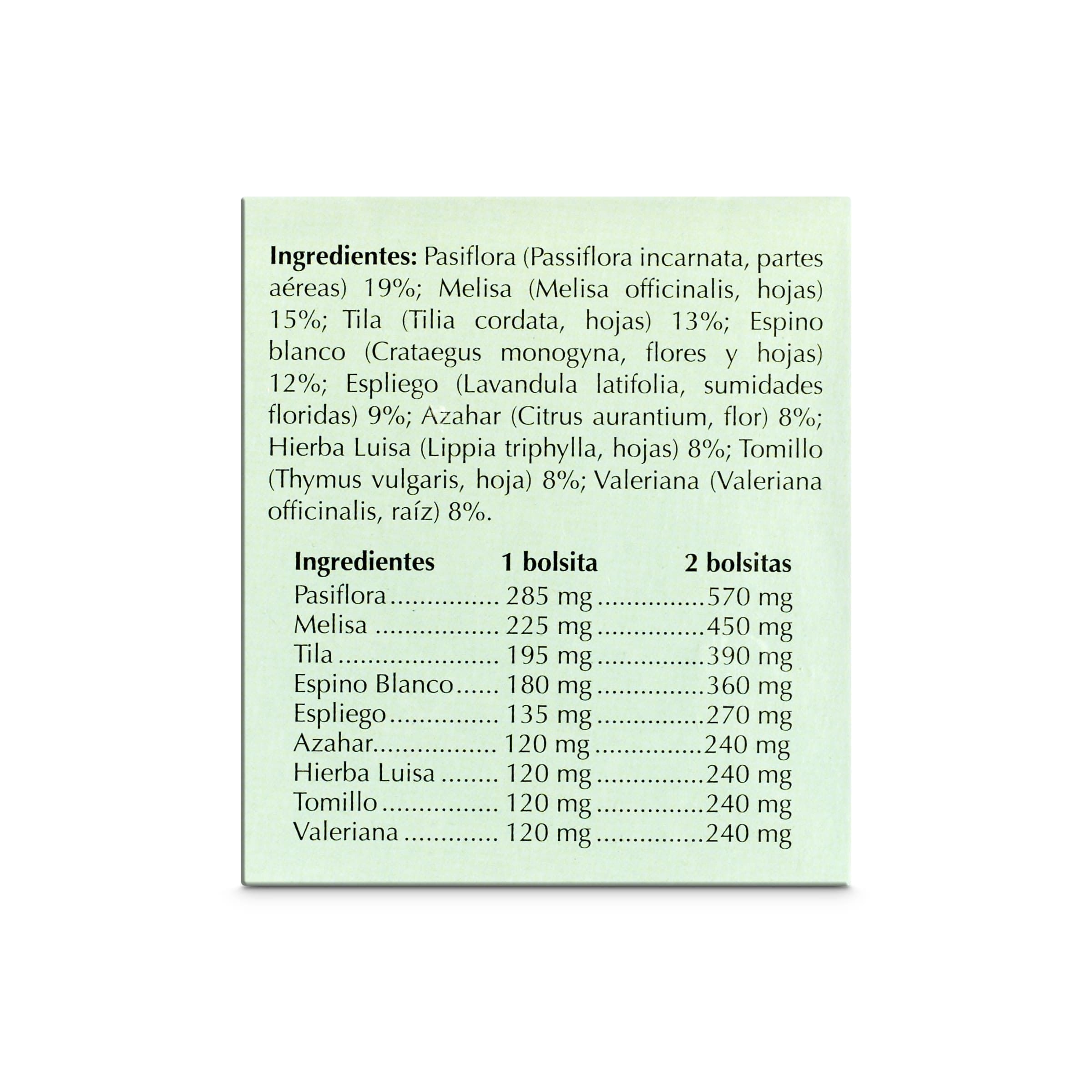 Infusión tranquilizante Compañía de las Indias 20 unidades