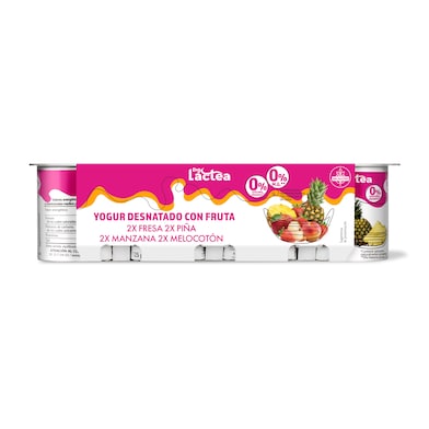 Yogur desnatado con frutas Dia Láctea pack 8 x 125 g-1