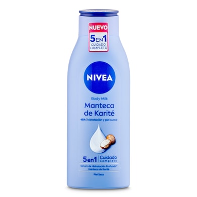 Crema corporal teca de karité piel seca Nivea botella 400 ml-0