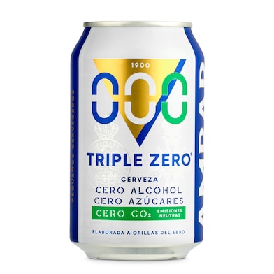 Cerveza triple zero Ambar lata 33 cl-0