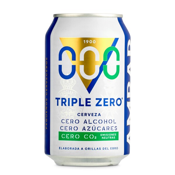 Cerveza 0,0% Alcohol Ambar Green Lata 33 Cl.