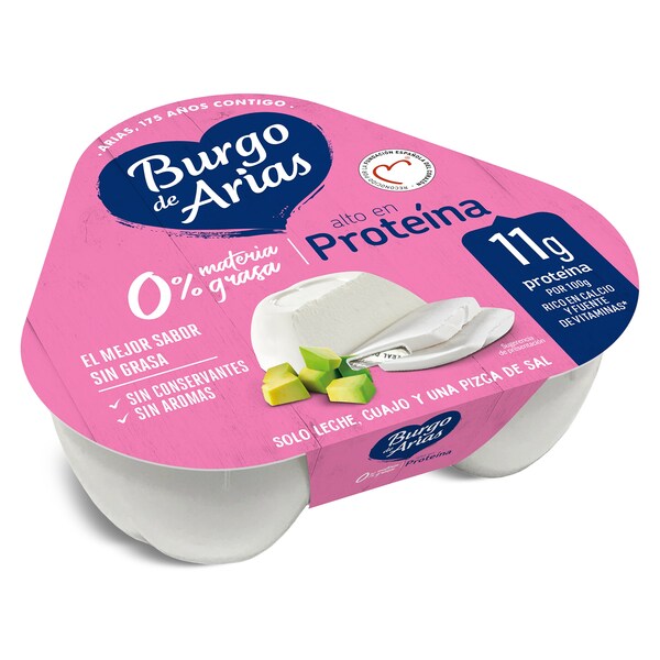Queso Fresco Mini 0% Burgo de Arias Pack 3x72 Gr.