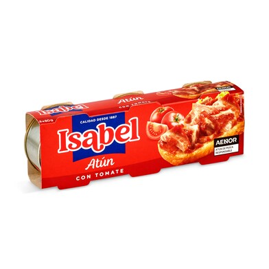 Atún con tomate Isabel lata 3 x 52 g-0