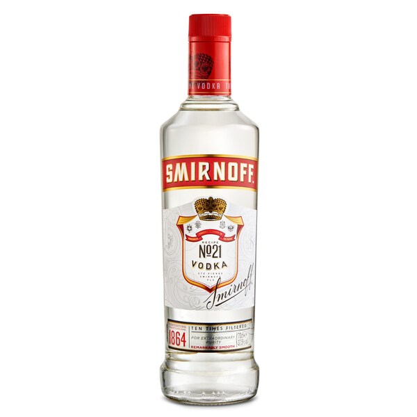 Vodka Smirnoff Botella 70 Cl.