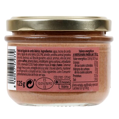 Paté de cerdo ibérico Nuestra Alacena frasco 125 g-1 Paté de cerdo ibérico Nuestra Alacena frasco 125 g-1