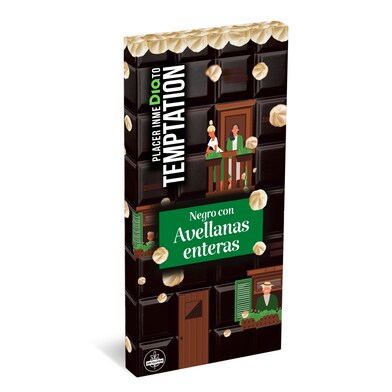 Chocolate negro con avellanas enteras Temptation de Dia 200 g-0 Chocolate negro con avellanas enteras Temptation de Dia 200 g-0