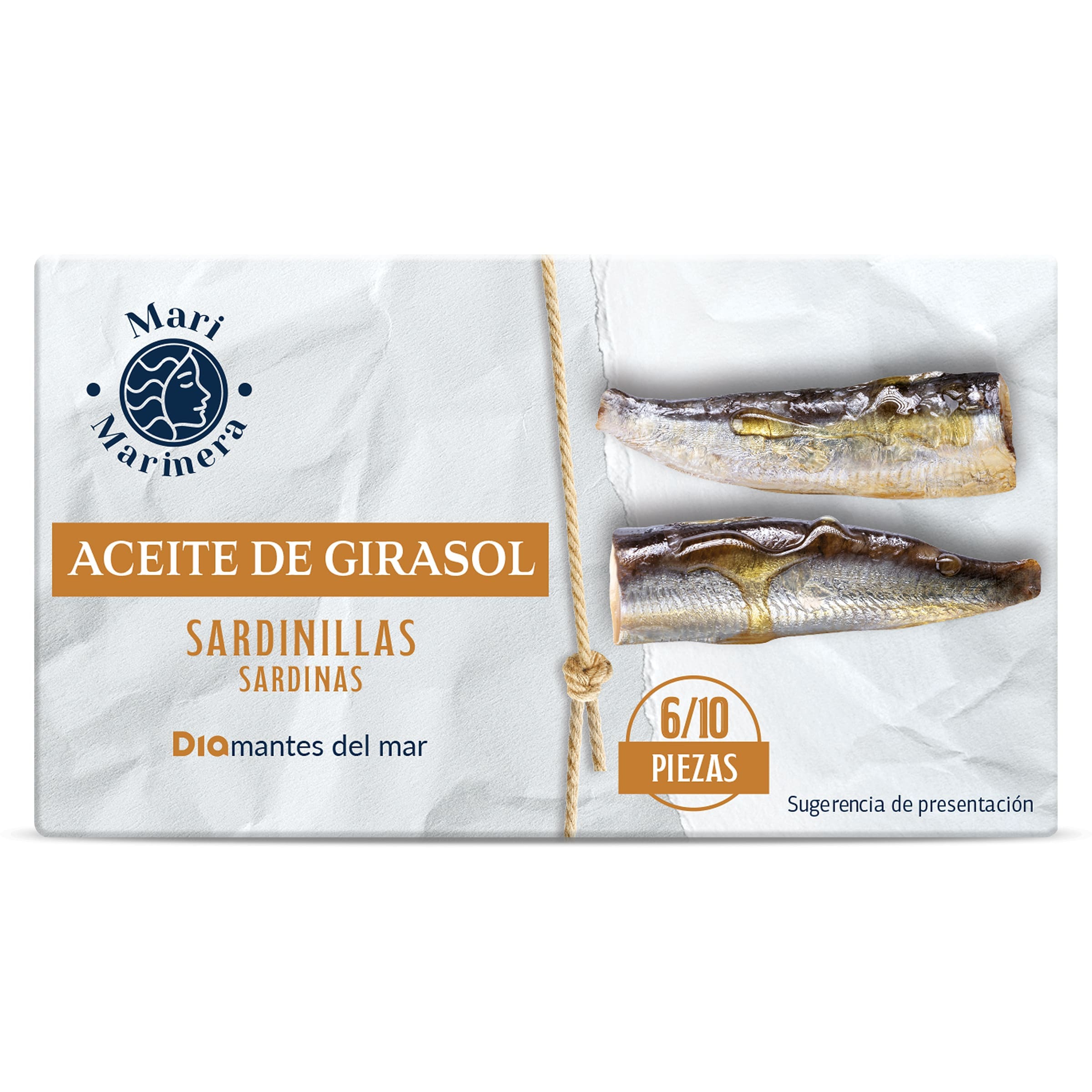 Sardinillas en aceite de girasol Dia Mari Marinera 65 g