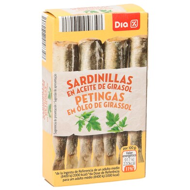 Sardinilla en aceite de girasol Mari Marinera de Dia lata 90 g-0 Sardinilla en aceite de girasol Mari Marinera de Dia lata 90 g-0