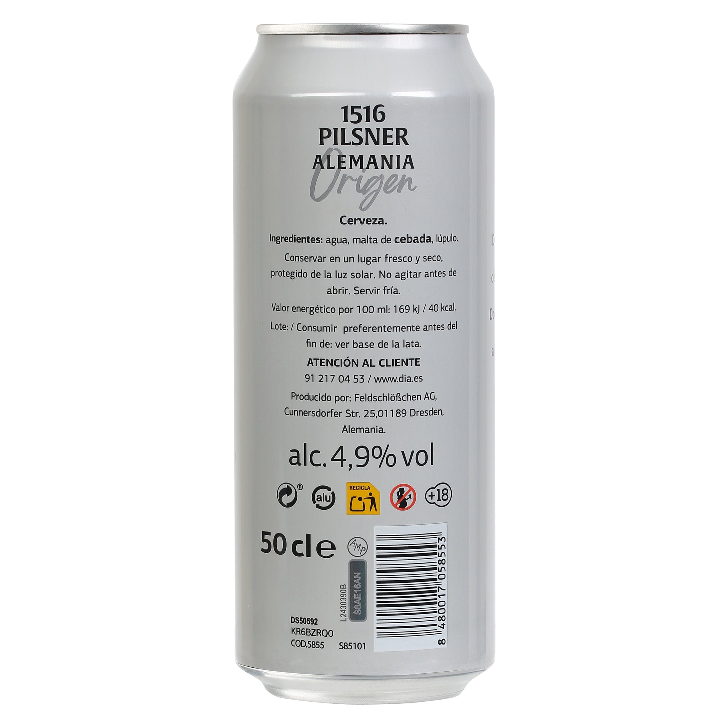 Cerveza pilsner 1516 Dia Ramblers 50 cl