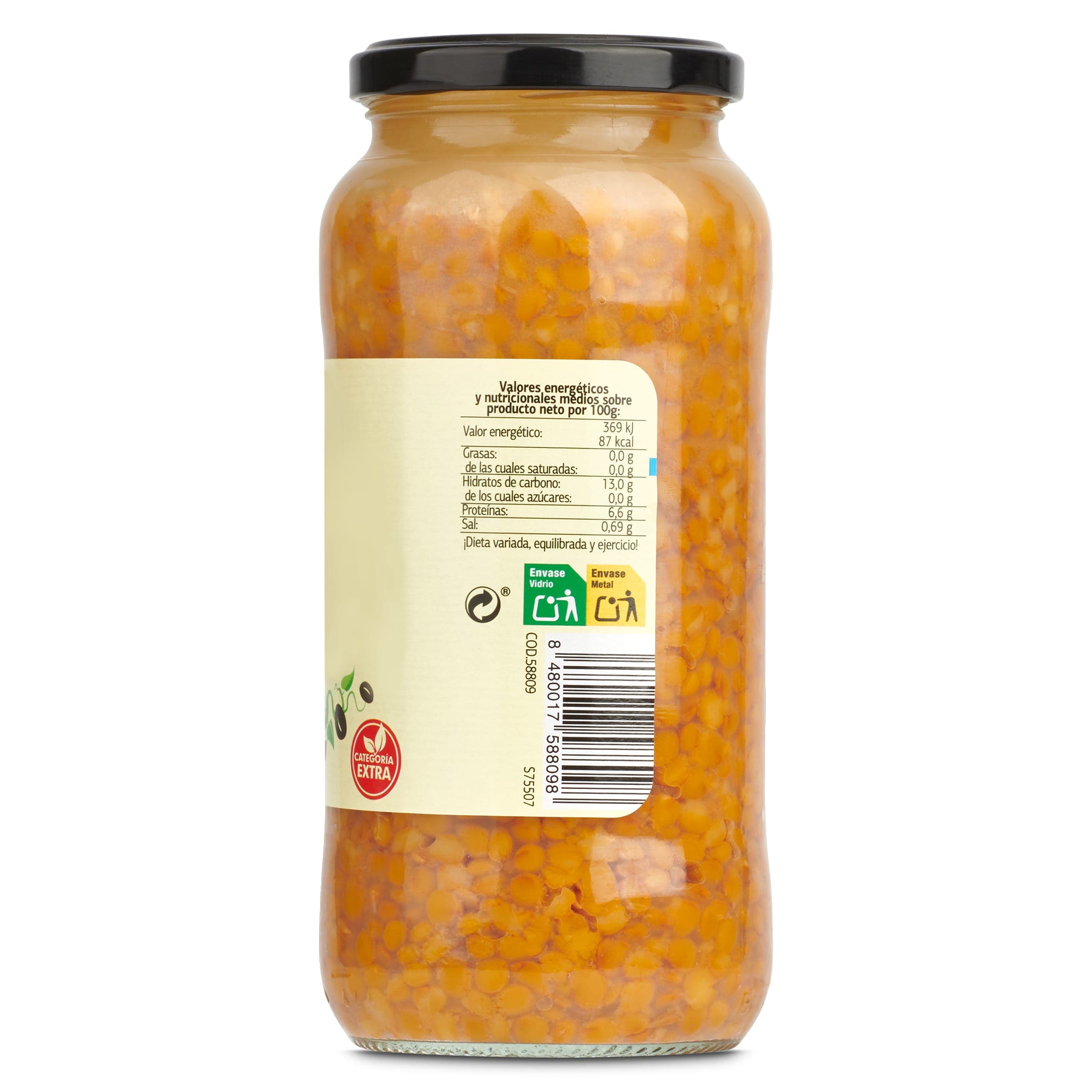 Lentejas cocidas Dia Vegecampo 400 g